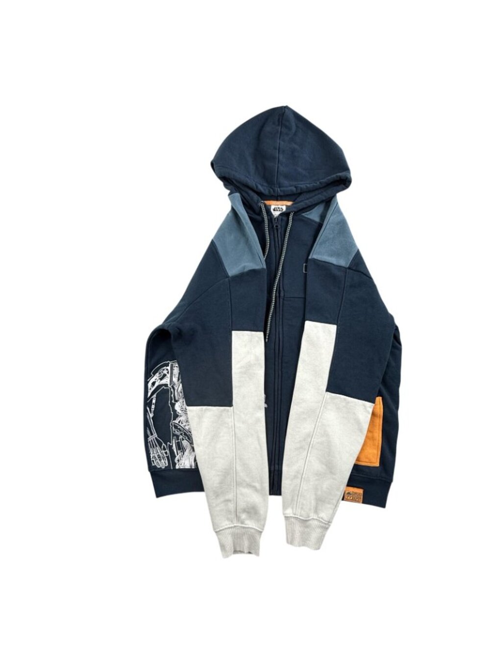 Star Wars Droid Depot C-3PO Hoodie Mens Small Blue Full Zip Galaxys Edge Disney - Picture 7 of 16